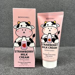 Bonnyhill Strawberry Milk Cream Face &‎ Neck Korean Firming Smoothing 5.74 oz